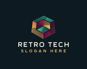 Digital Tech Cube logo design