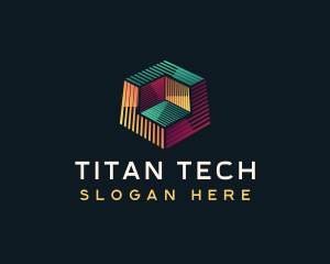 Digital Tech Cube logo design