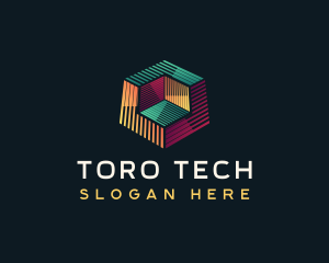 Digital Tech Cube logo design