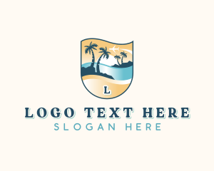 Island Beach Vacation logo design