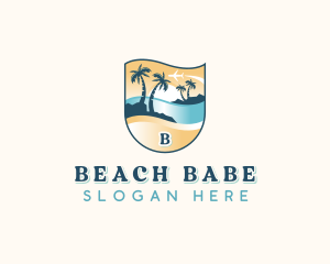 Island Beach Vacation logo design