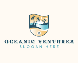 Island Beach Vacation logo design