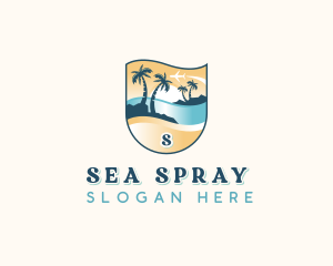 Island Beach Vacation logo design