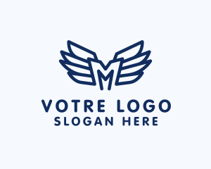 Logistics Wings Letter M Logo