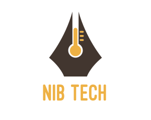 Nib - Pen Nib Thermometer logo design