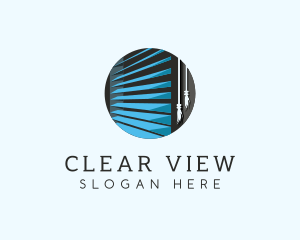 Window  Blinds Decoration logo design