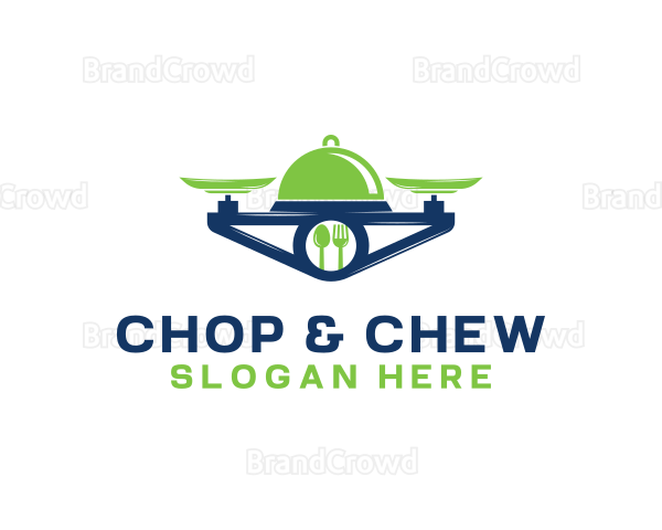 Food Kitchenware Drone Logo