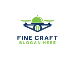 Food Kitchenware Drone  logo design