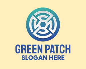 Patch - Circular Maze Pattern logo design