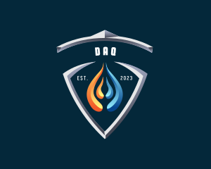 Fire - Fire Ice Thermal Shield logo design
