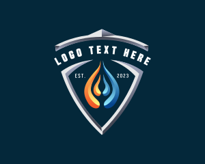 Snow - Fire Ice Thermal Shield logo design