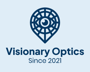 Optometry - Eye Optical Location logo design