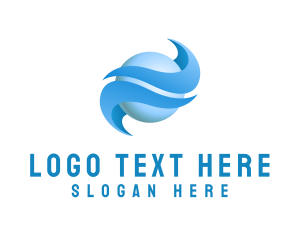 Pearl - 3D Blue Pearl logo design