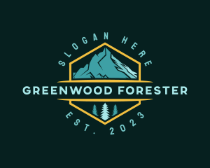 Forest Adventure Mountaineering logo design