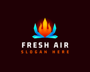 Flame Hot Ice Cold logo design