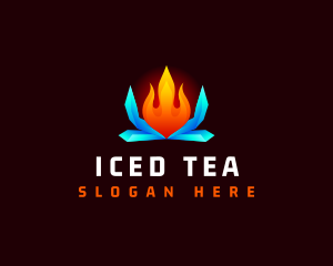 Flame Hot Ice Cold logo design