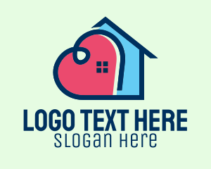 House - Heart House Home logo design