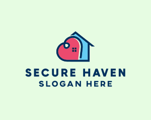 Safe - Heart Realty Shelter logo design