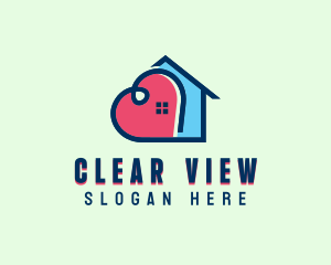 Window Heart Property logo design