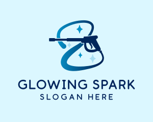 Shining Pressure Washer logo design