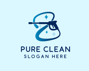 Shining Pressure Washer logo design