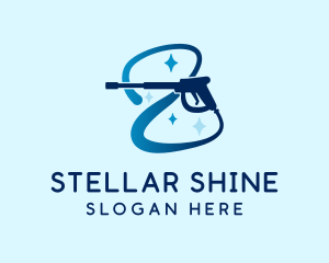 Shining Pressure Washer logo design