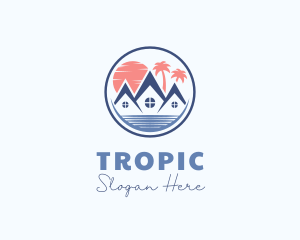 Tropical Villa Resort logo design