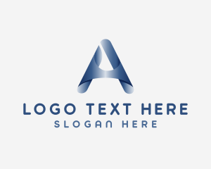 Studio - Professional Metallic Letter A logo design