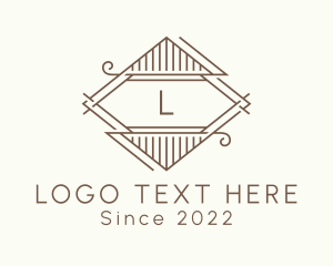 Wooden - Wooden Badge Letter logo design