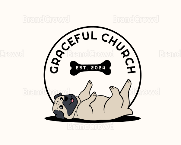 Veterinary Dog Pug Logo