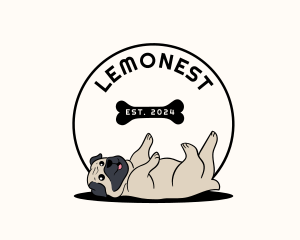 Veterinary Dog Pug Logo