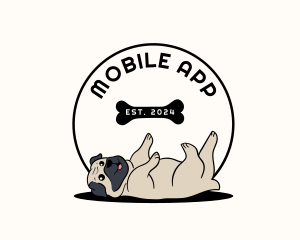 Veterinary Dog Pug Logo