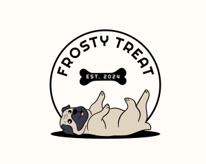 Veterinary Dog Pug logo design