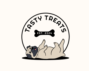 Veterinary Dog Pug logo design