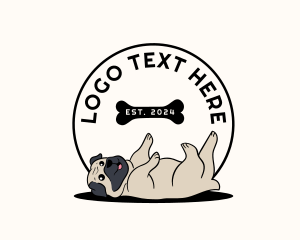 Veterinary Dog Pug Logo