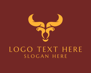 Bull Horns - Wild Bull Horns logo design