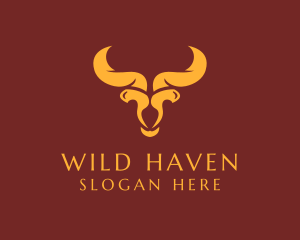 Wild Bull Horns logo design