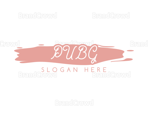 Cursive Watercolor Wordmark Logo