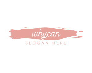 Cursive Watercolor Wordmark Logo