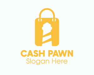 Pawn - Lighthouse Shopping Bag logo design