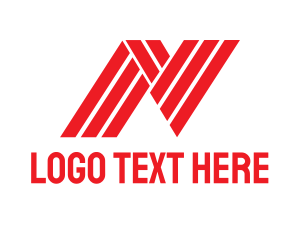 Line - NV Red Lines logo design