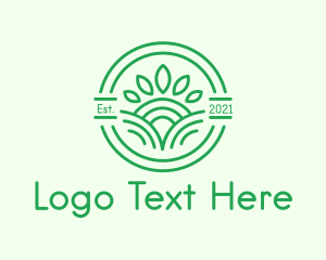 Green - Leaf Sun Valley logo design