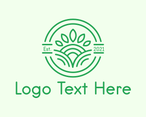 Bio - Leaf Sun Valley logo design