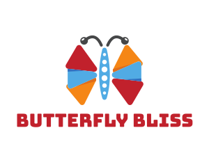 Butterfly - Colorful Butterfly Wings logo design