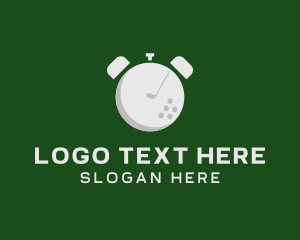 Alarm - Golf Ball Alarm Clock logo design