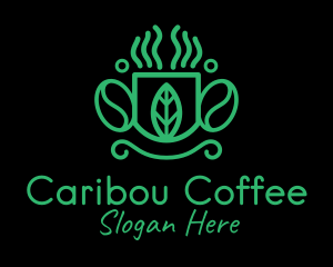 Green Organic Coffee Farm logo design