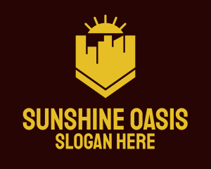 Sunshine Tower Hotel logo design