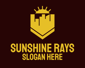 Sunshine Tower Hotel logo design