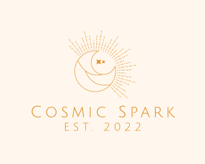 Astral Cosmic Moon  logo design