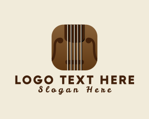 Classical - Violin Music App logo design